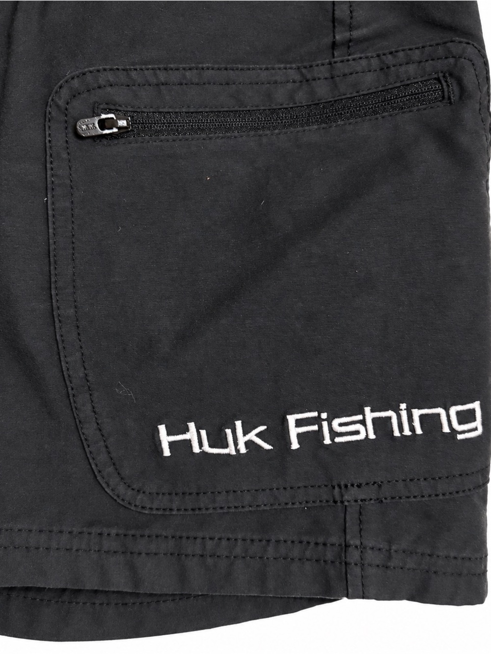 Huk Black Men's Cargo Shorts with Zip Pocket - Picture 5 of 5